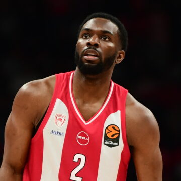 Ο Κίναν Έβανς στο Ολυμπιακός - Ζαλγκίρις (KLODIAN LATO