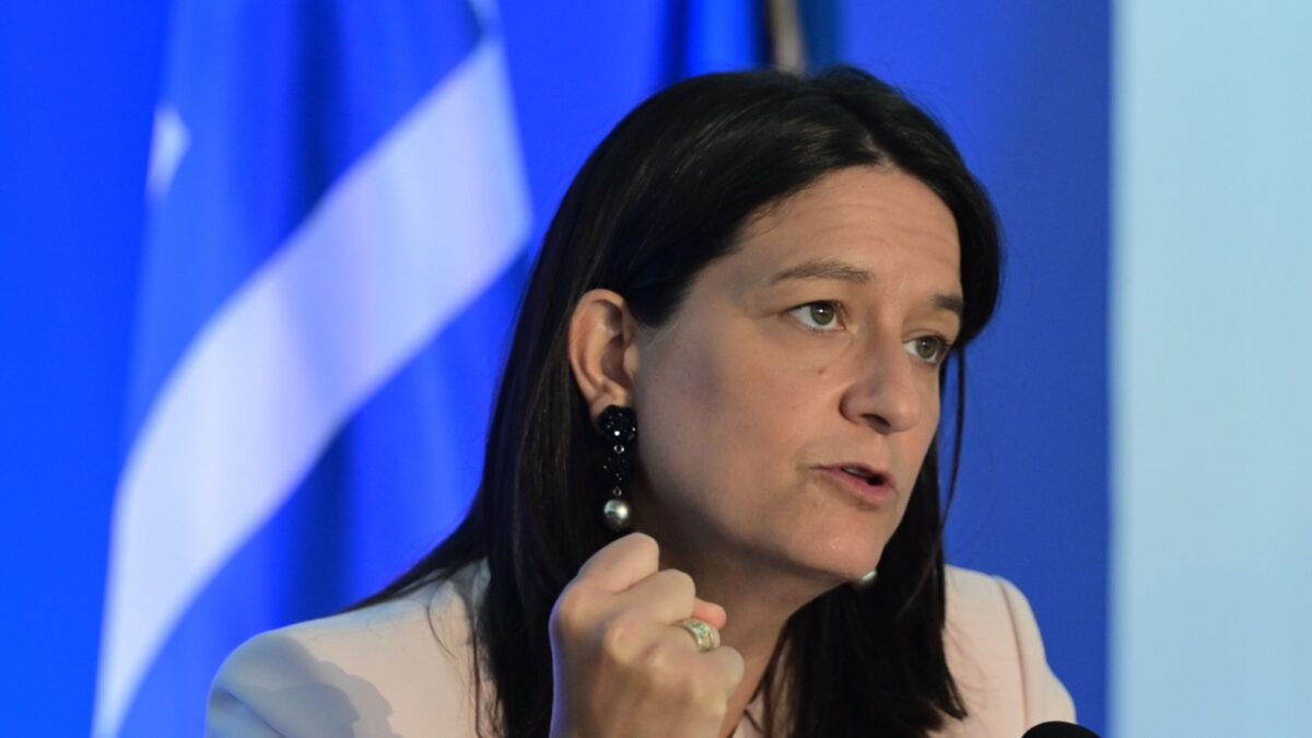 Η υπουργός Εργασίας, Νίκη Κεραμέως