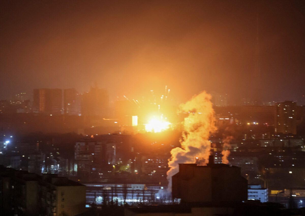 Εκρήξεις από ρωσική επίθεση στο Κίεβο
