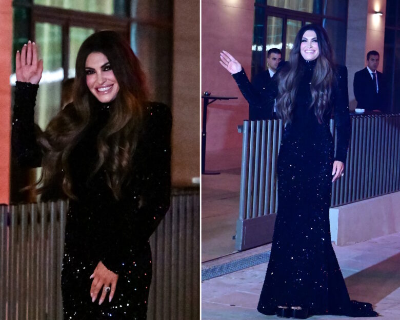 Η πρώτη δεξίωση της Κίμπερλι Γκιλφόιλ μετά την άφιξή της στην Ελλάδα