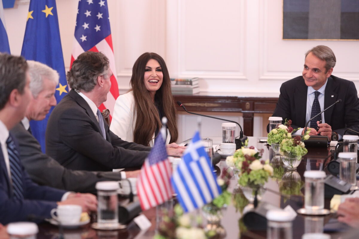 Η Κίμπερλι Γκίλφοϊλ και ο Κυριάκος Μητσοτάκης