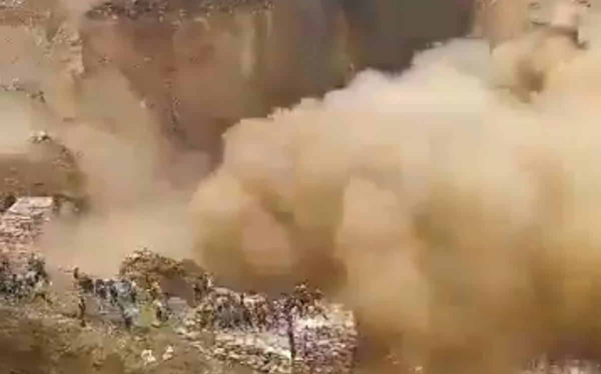 Η στιγμή της πολύνεκρης κατάρρευσης σε ορυχείο του Κονγκό