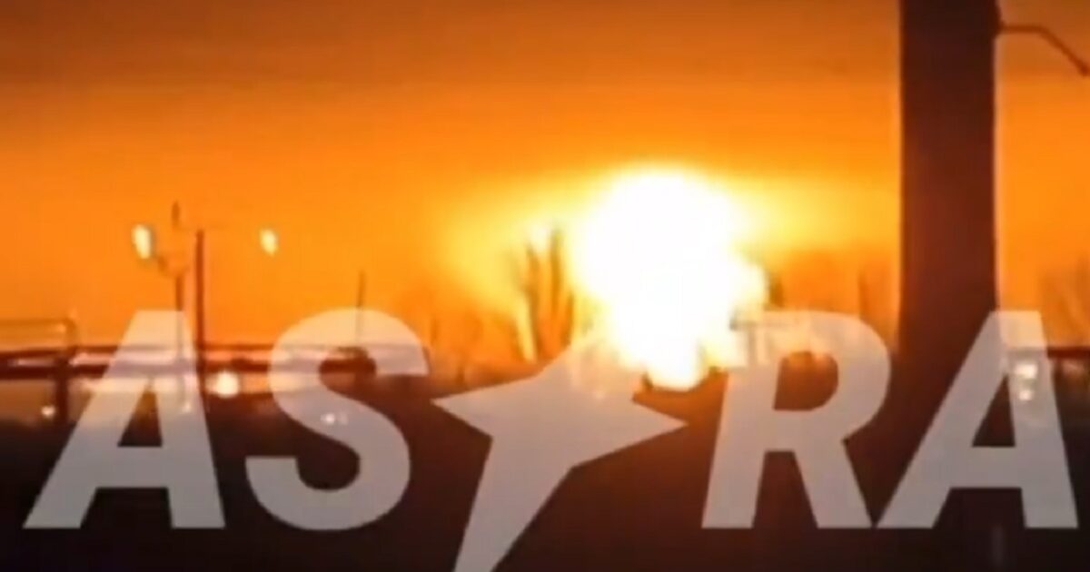 Ukrainian drones blew up an oil depot in Russia used by the Russian military