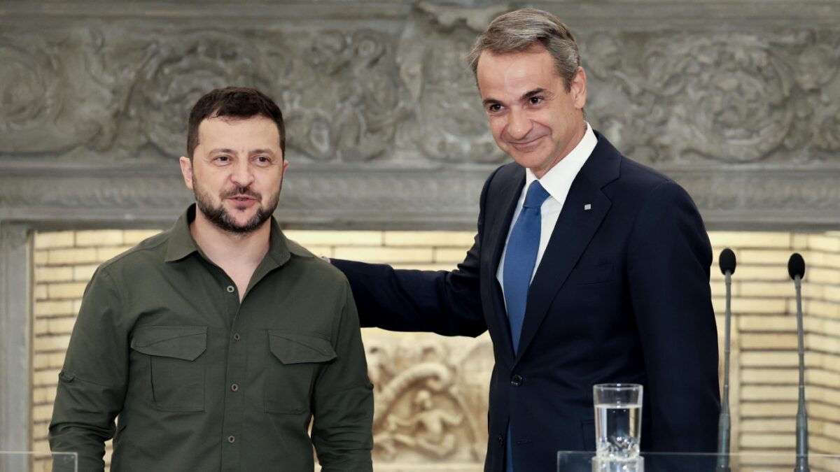 Κυριάκος Μητσοτάκης / Βολοντίμιρ Ζελένσκι