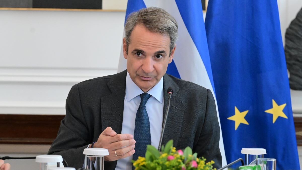 Ο Κυριάκος Μητσοτάκης στο υπουργικό