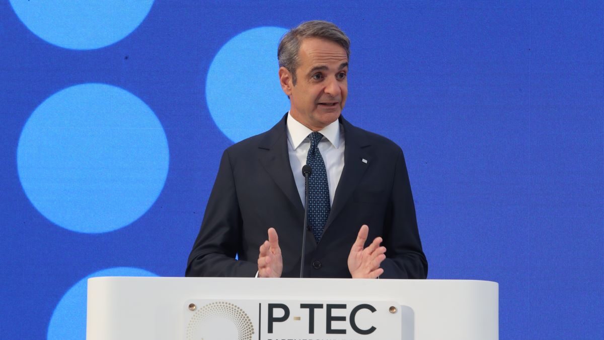 Ο Κυριάκος Μητσοτάκης στο Ζάππειο