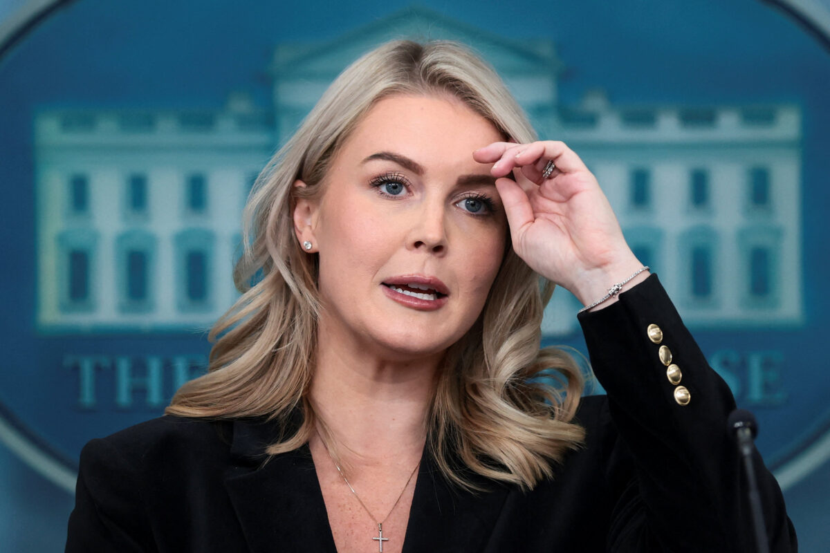 Η εκπρόσωπος του Λευκού Οίκου, Καρολάιν Λίβιτ