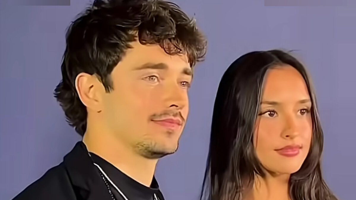 Ο Charles Leclerc με την Alexandra Saint Mieux