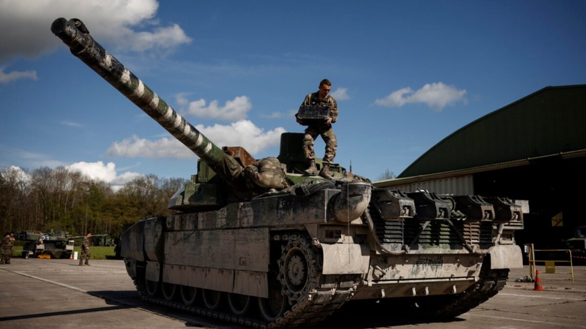 Ένα γαλλικό άρμα μάχης Leclerc