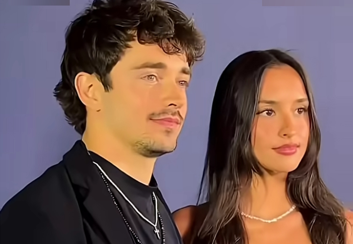 Ο Charles Leclerc με την Alexandra Saint Mieux