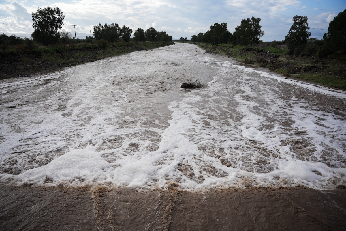 Καταστροφές και ζημιές σε σπίτια στο χωριό Καλλονή και Σκάλα Καλλονής στη κεντρική Λέσβο μετά από έντονη βροχόπτωση