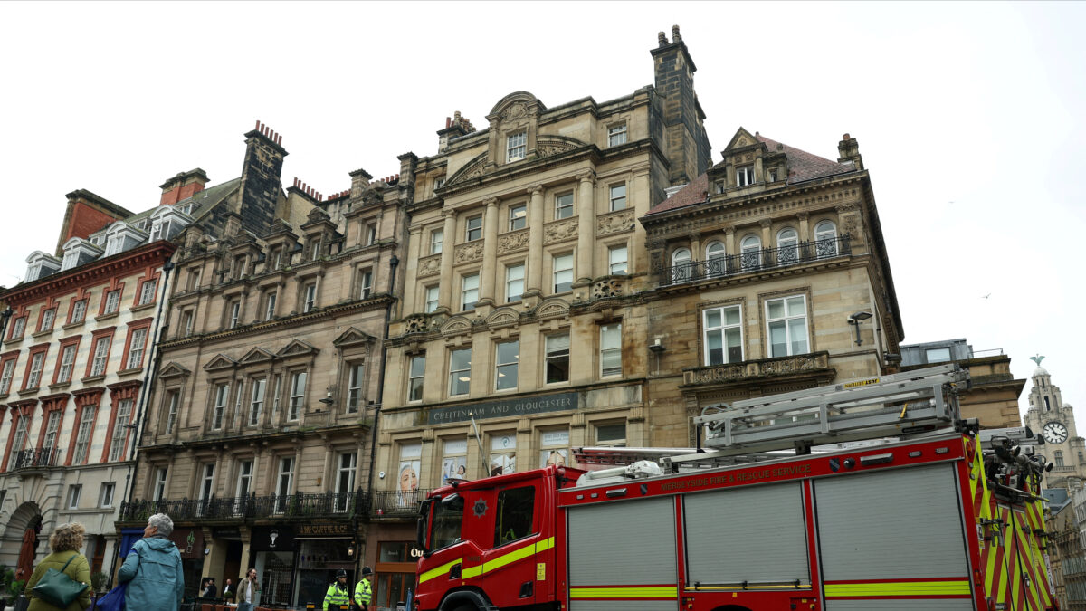 Φωτογραφία από τα επεισόδια στο Λίβερπουλ