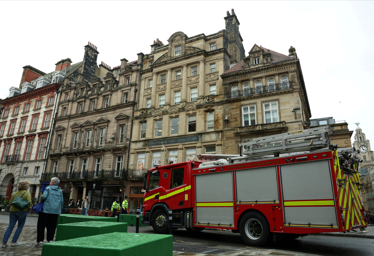 Φωτογραφία από τα επεισόδια στο Λίβερπουλ