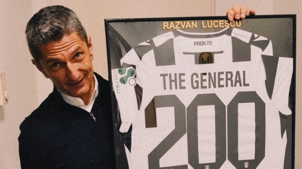 ΠΑΟΚ: Αποθέωση για τον Ραζβάν Λουτσέσκου στα αποδυτήρια μετά τη 200η νίκη του