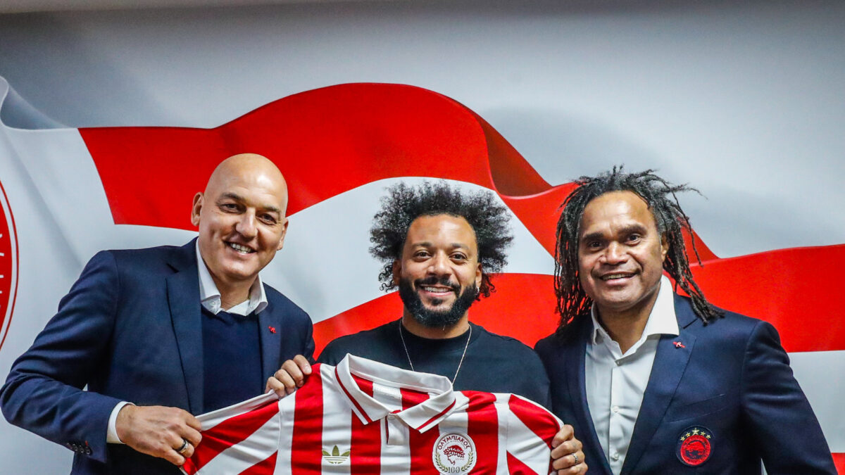 Ο Μαρσέλο με τον Κοβάσεβιτς και τον Καρεμπέ