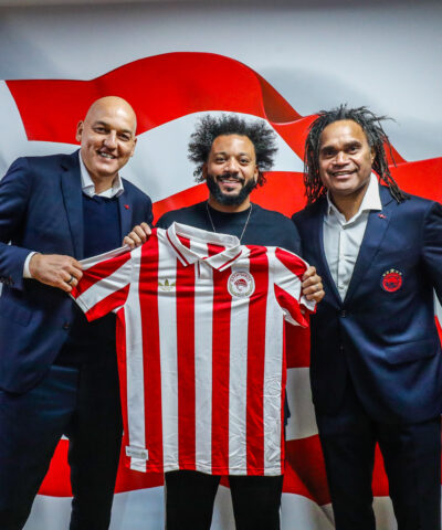 Ο Μαρσέλο με τον Κοβάσεβιτς και τον Καρεμπέ