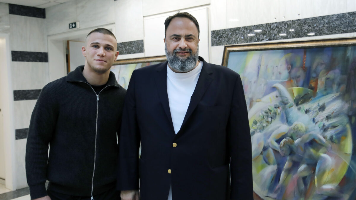 Ο Βαγγέλης Μαρινάκης με τον Γιώργο Κουγιουμτσίδη