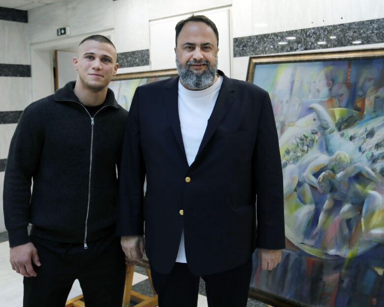 Ο Βαγγέλης Μαρινάκης συναντήθηκε με τον Γιώργο Κουγιουμτσίδη: «Είναι παλικάρι, θα είμαι δίπλα του μέχρι το Λος Άντζελες»