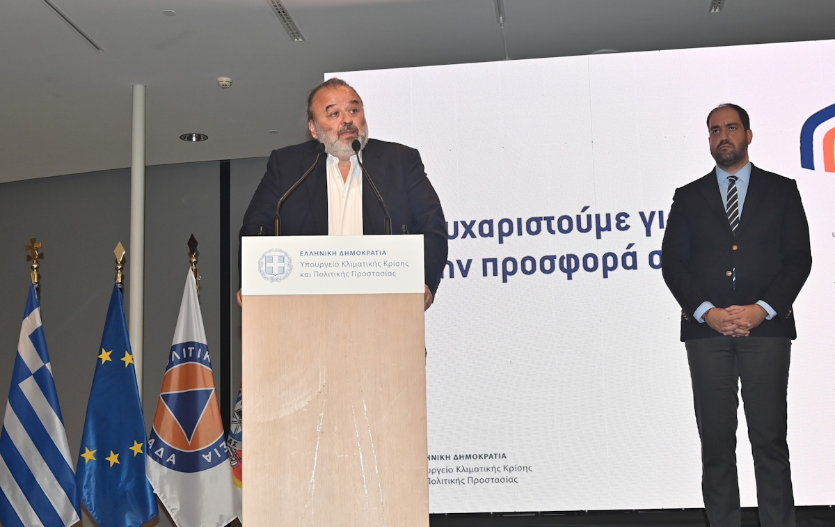 Ο κ. Μάριος Ηλιόπουλος, Υπεύθυνος Στρατηγικού Σχεδιασμού και Ανάπτυξης της SEAJETS, στη σύντομη ομιλία του