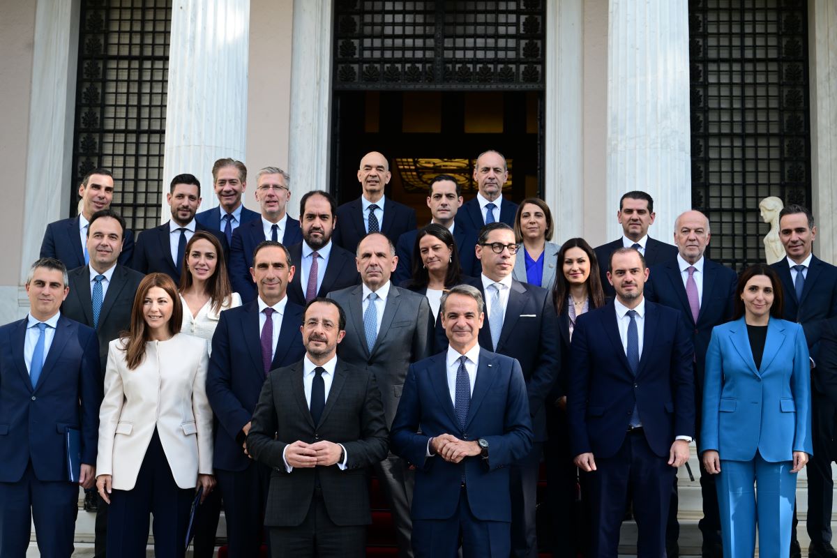 Συνάντηση Μητσοτάκη - Χριστοδουλίδη