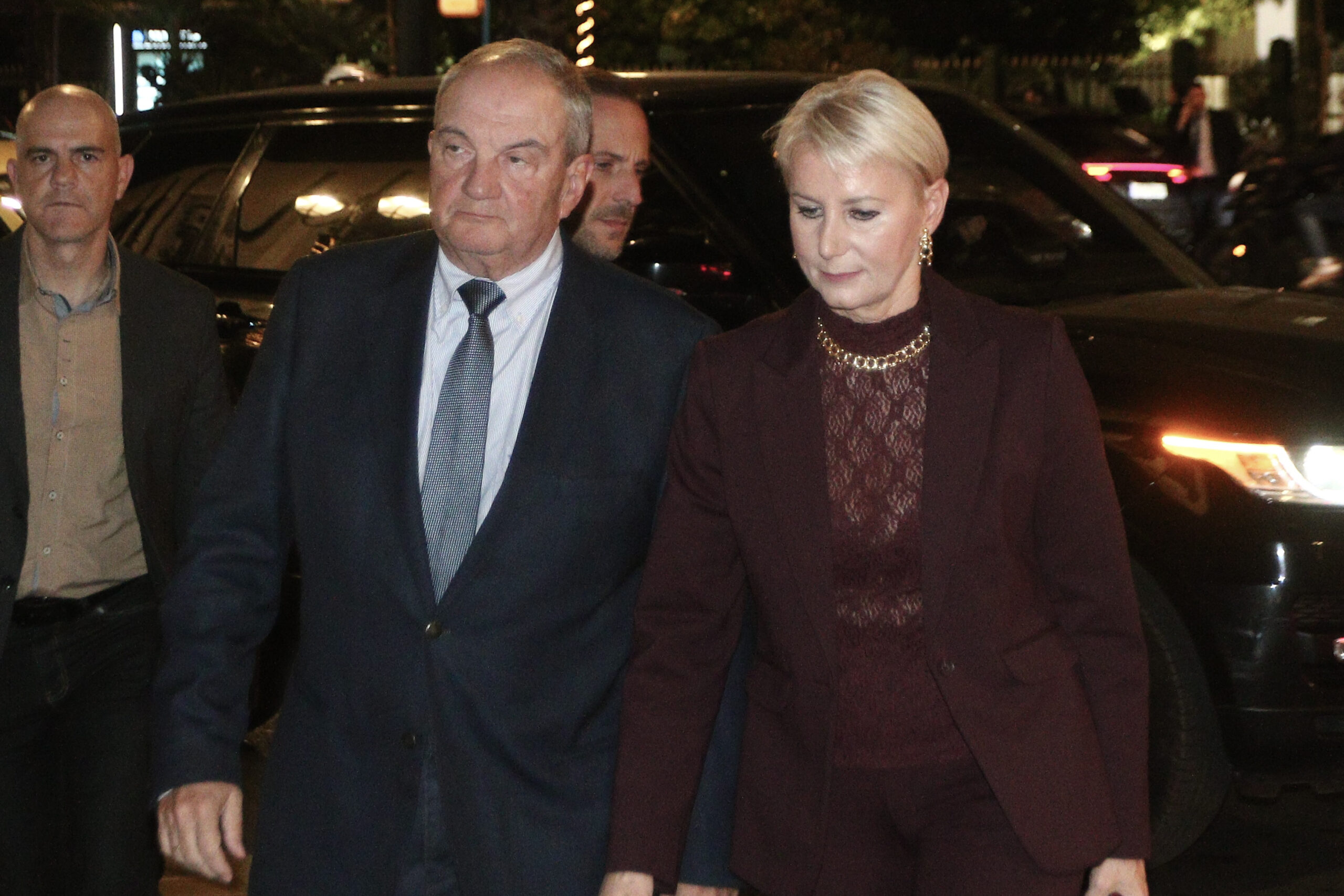 Κώστας Καραμανλής και Νατάσα Παζαϊτη