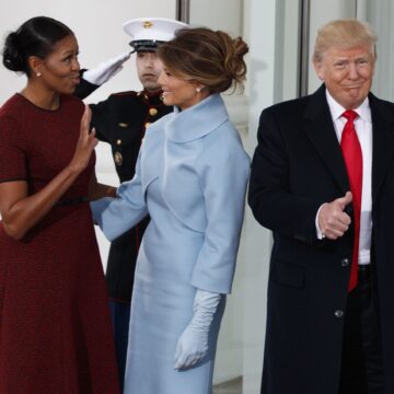 Μισέλ Ομπάμα, Μελάνια Τραμπ και Ντόναλντ Τραμπ