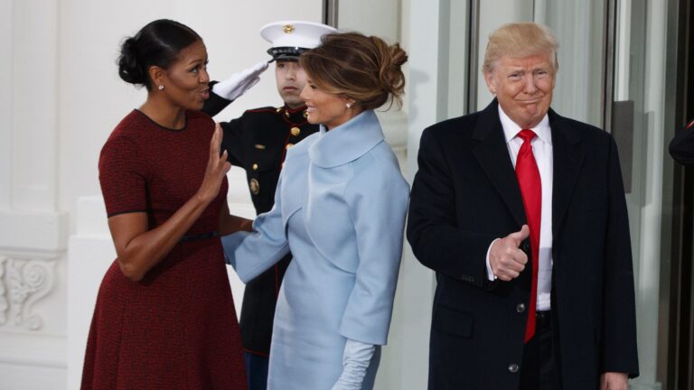 Μισέλ Ομπάμα, Μελάνια Τραμπ και Ντόναλντ Τραμπ