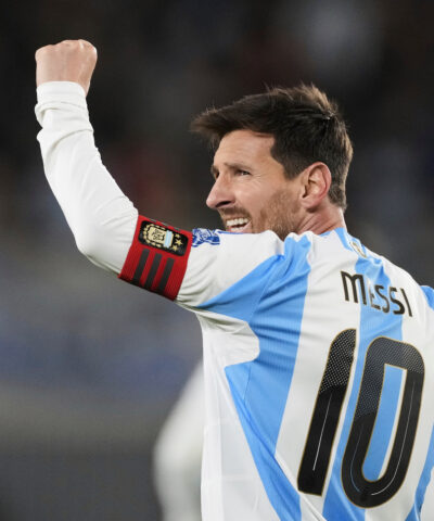 Ο Λιονέλ Μέσι με τη φανέλα της εθνικής Αργεντινής (AP Photo