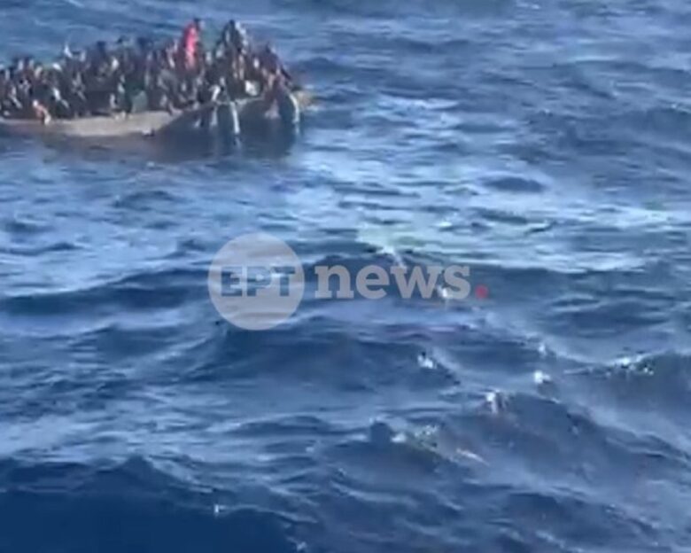 Γαύδος: Βίντεο λίγο πριν ανατραπεί η λέμβος με τους μετανάστες – Φώναζαν μέσα στη θάλασσα