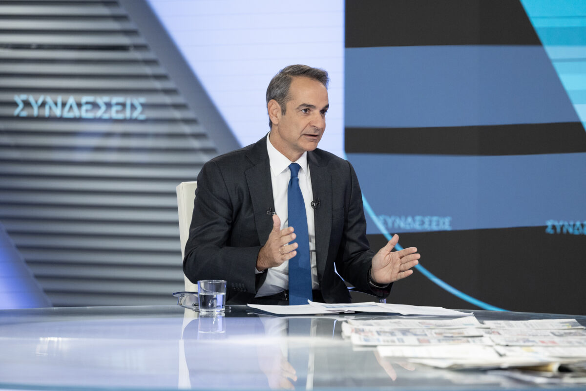 Ο Κυριάκος Μητσοτάκης στην ΕΡΤ