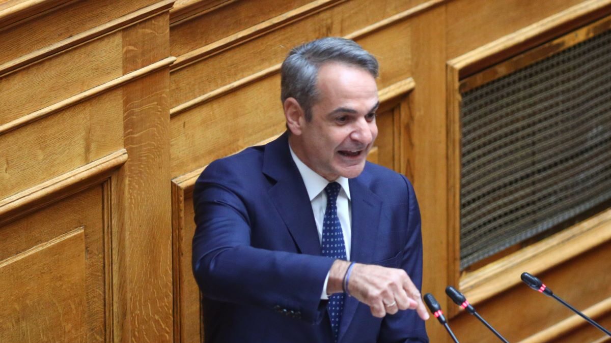 Ο Κυριάκος Μητσοτάκης στη Βουλή