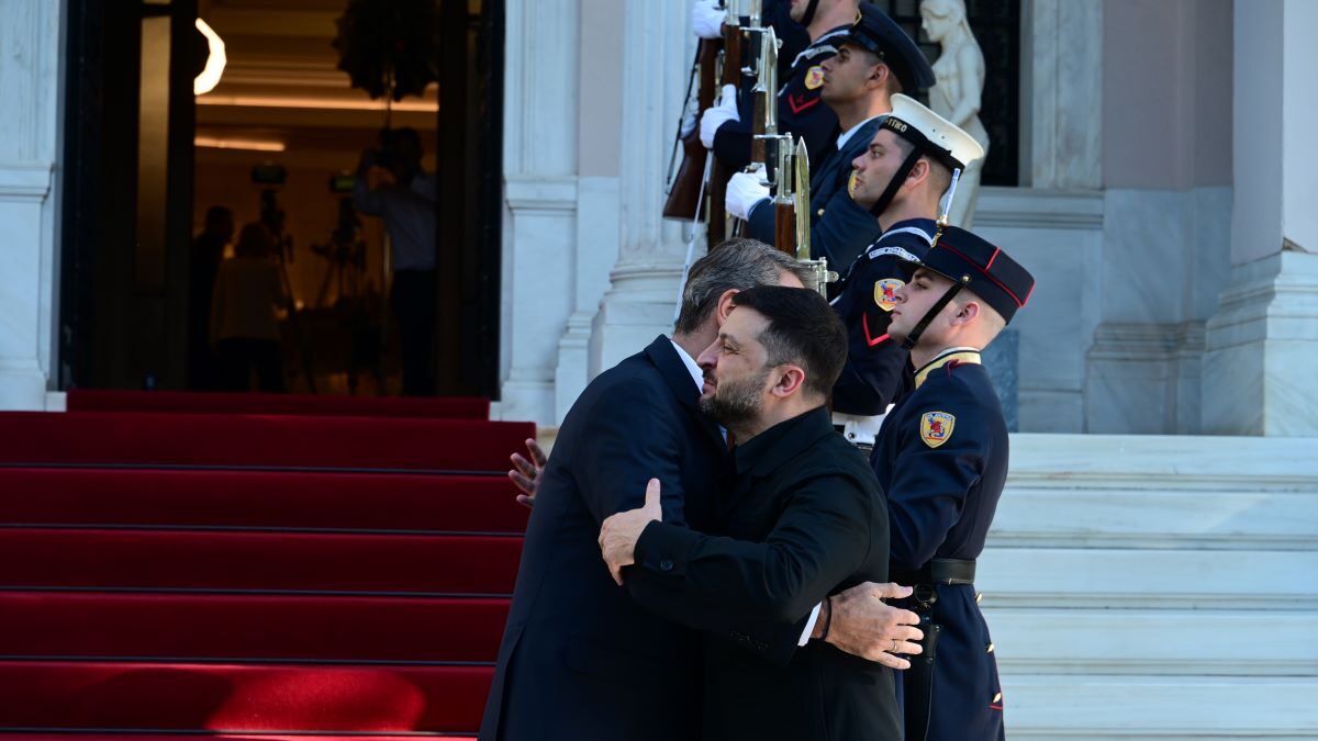 Συνάντηση Μητσοτάκη - Ζελένσκι