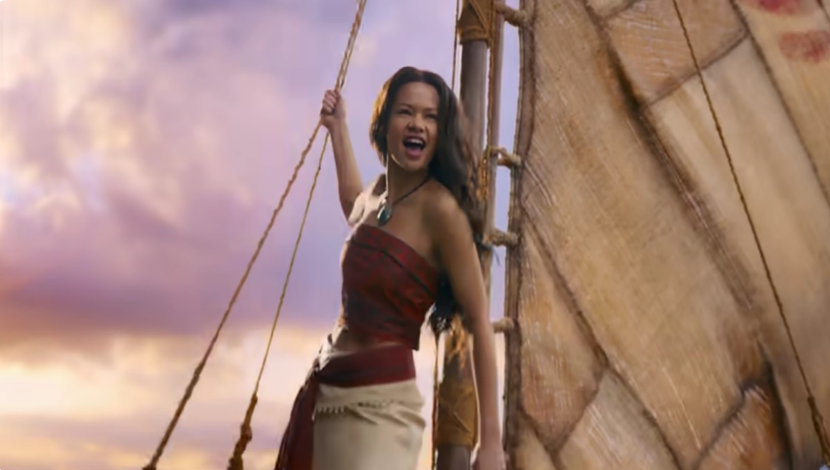 Εικόνα από το teaser της νέας ταινίας «Moana» σε live action της Disney