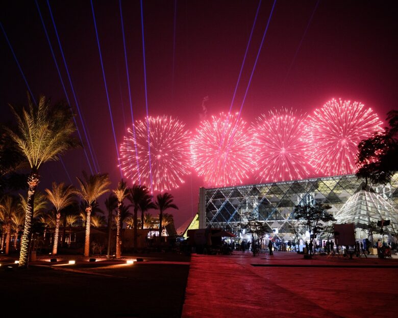 Μεγάλο Αιγυπτιακό Μουσείο: Υπερθέαμα πλαισιωμένο με πυροτεχνήματα και σόου με drones για τα εγκαίνια