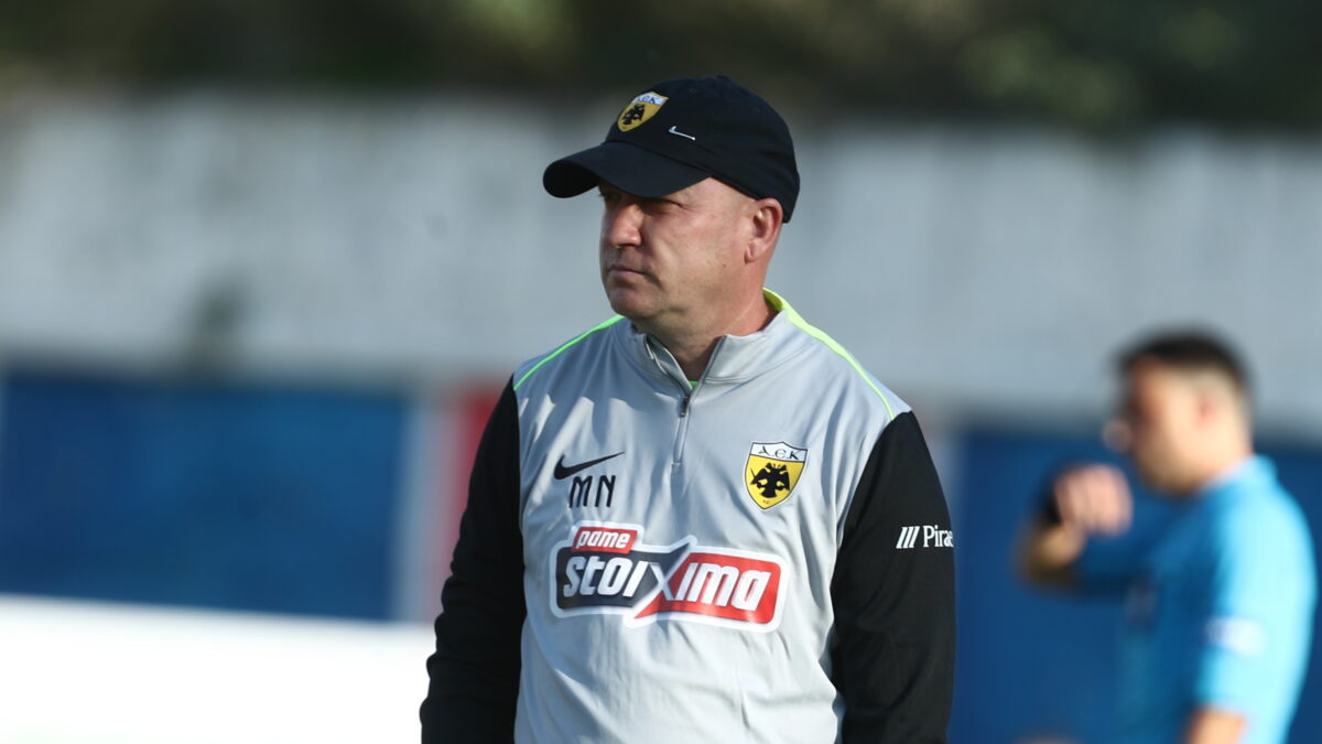 Ο Μάρκο Νίκολιτς σε αγώνα της ΑΕΚ (ΣΩΤΗΡΗΣ ΔΗΜΗΤΡΟΠΟΥΛΟΣ