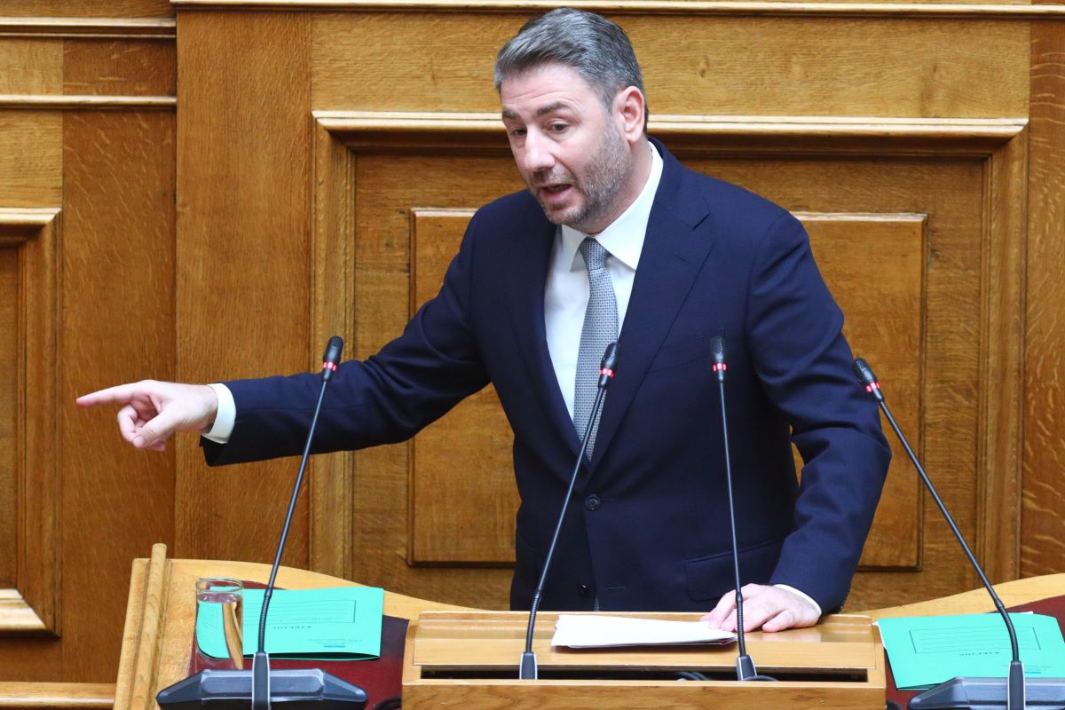 Ο Νίκος Ανδρουλάκης στη Βουλή