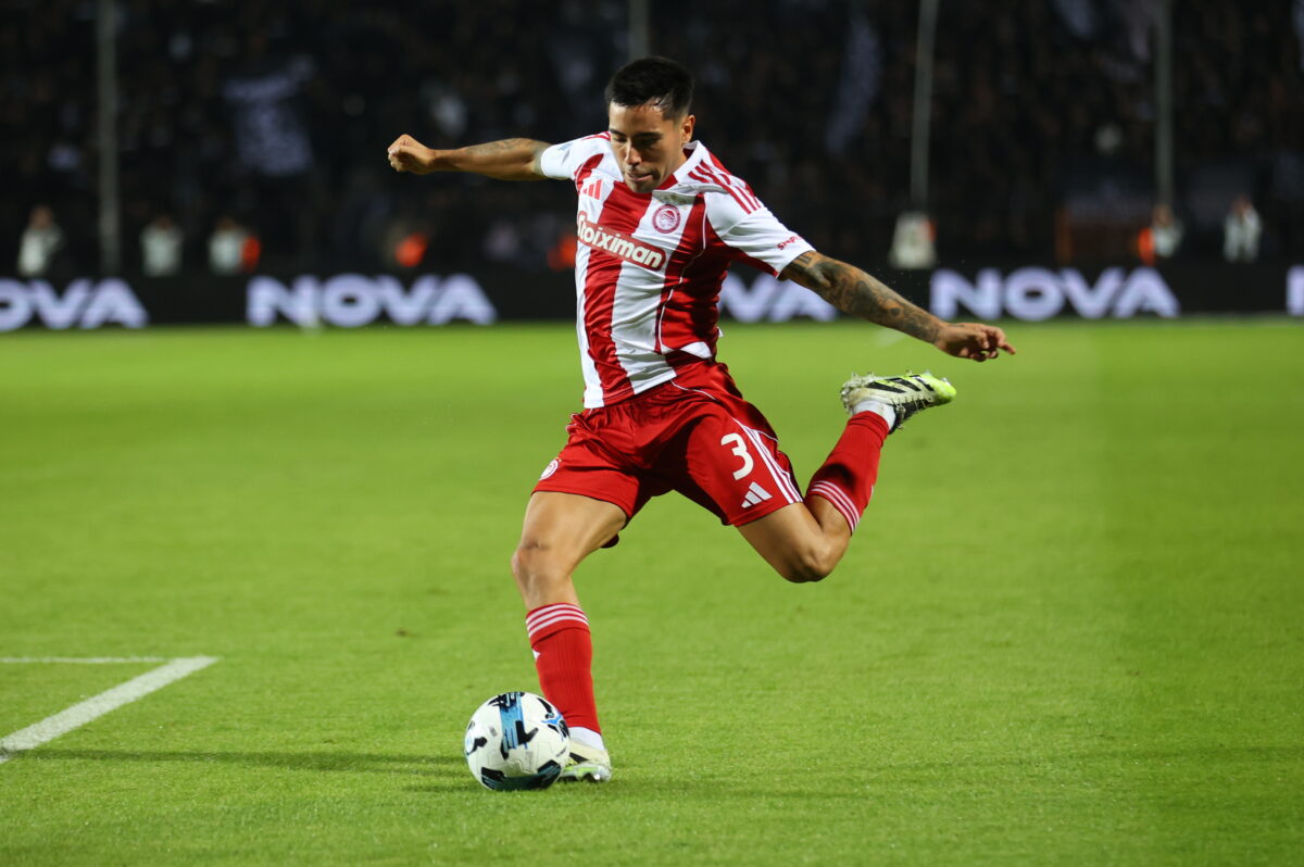 Ο Ορτέγκα σε αγώνα του Ολυμπιακού