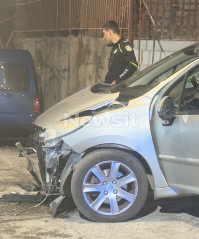 Το σημείο του τροχαίου στο Παγκράτι