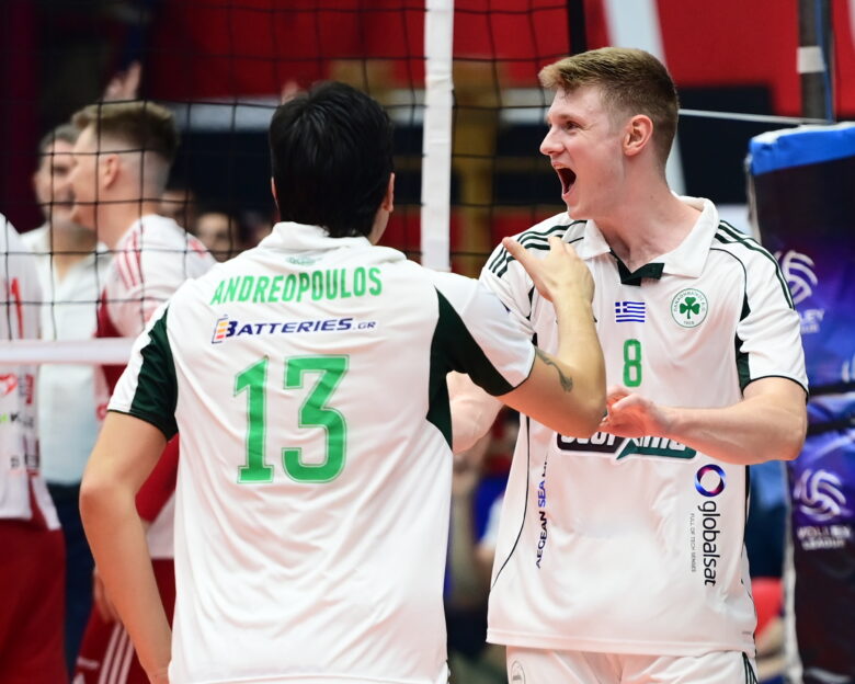 Ολυμπιακός – Παναθηναϊκός 0-3: Πράσινο διπλό κορυφής στο Ρέντη για τη Volley League