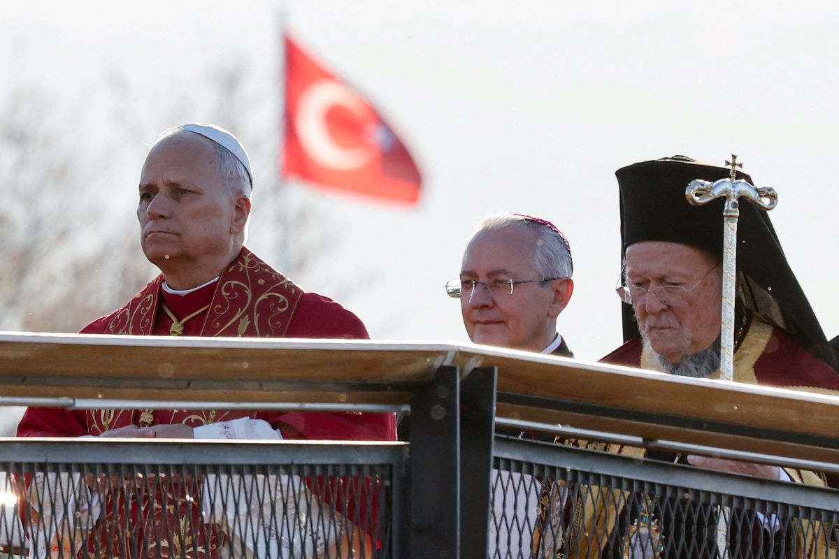 Ο Πάπας Λέων και ο Πατριάρχης Βαρθολομαίος στη Νίκαια της Βιθυνίας
