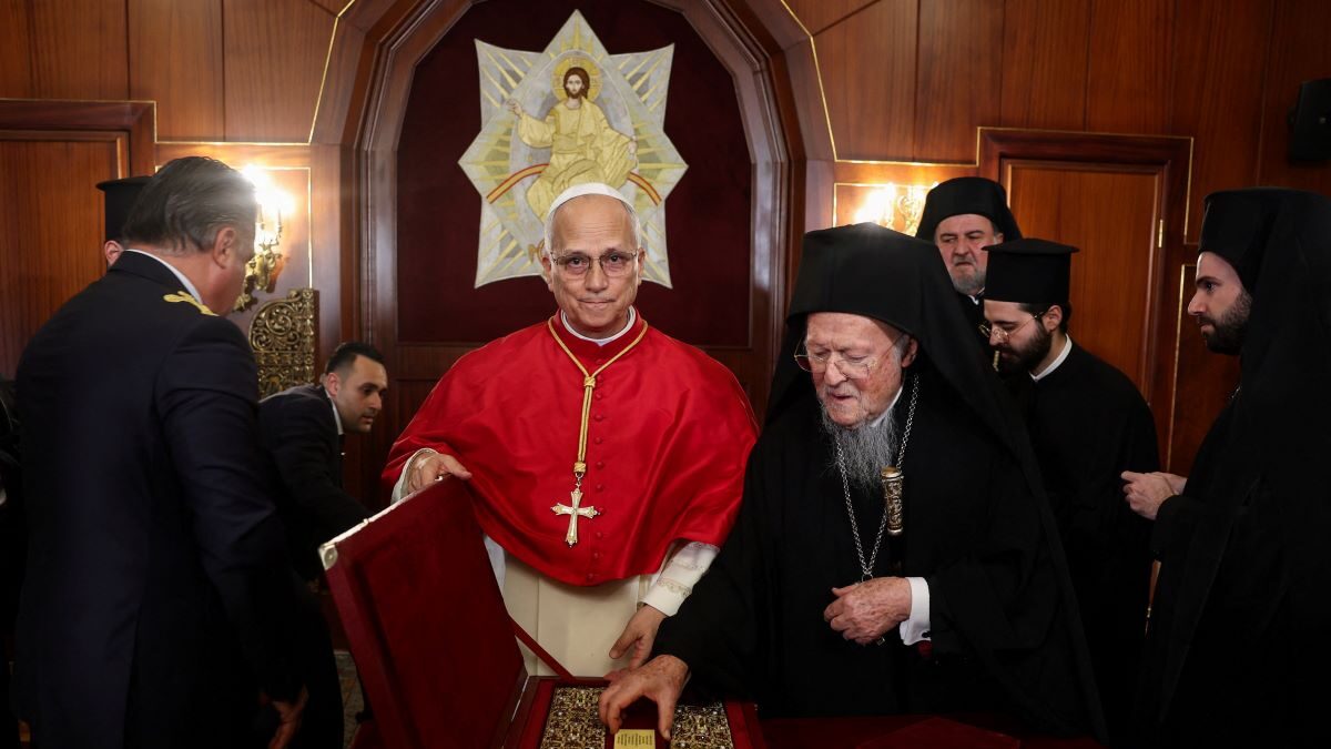 Ο Πάπας Λέων ΙΔ΄και ο Οικουμενικός Πατριάρχης Βαρθολομαίος