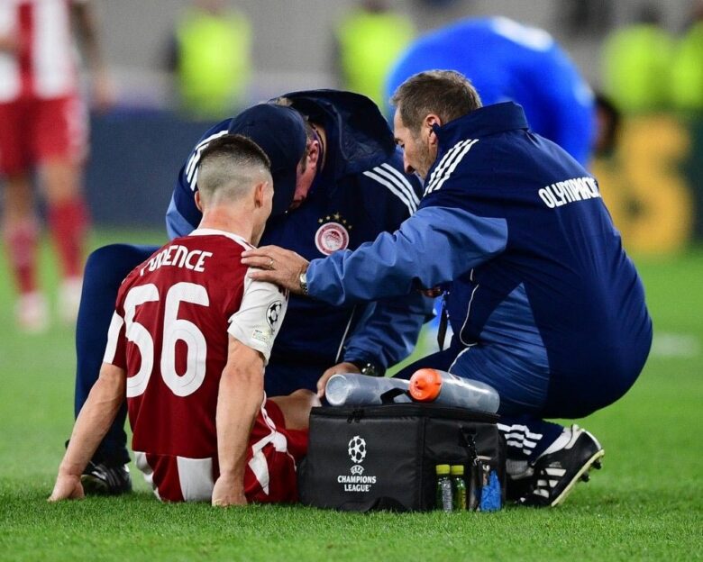 Ολυμπιακός: Τσικίνιο, Ποντένσε, Πιρόλα και Γκαρθία έγιναν αναγκαστική αλλαγή στο παιχνίδι με τη Ρεάλ Μαδρίτης