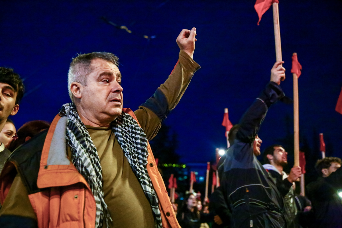 Πορεία για την 52η επέτειο από την εξέγερση του Πολυτεχνείου στην Αθήνα, Δευτέρα 17 Νοεμβρίου 2025.  (ΔΑΝΑΗ ΔΑΥΛΟΠΟΥΛΟΥ/EUROKINISSI)