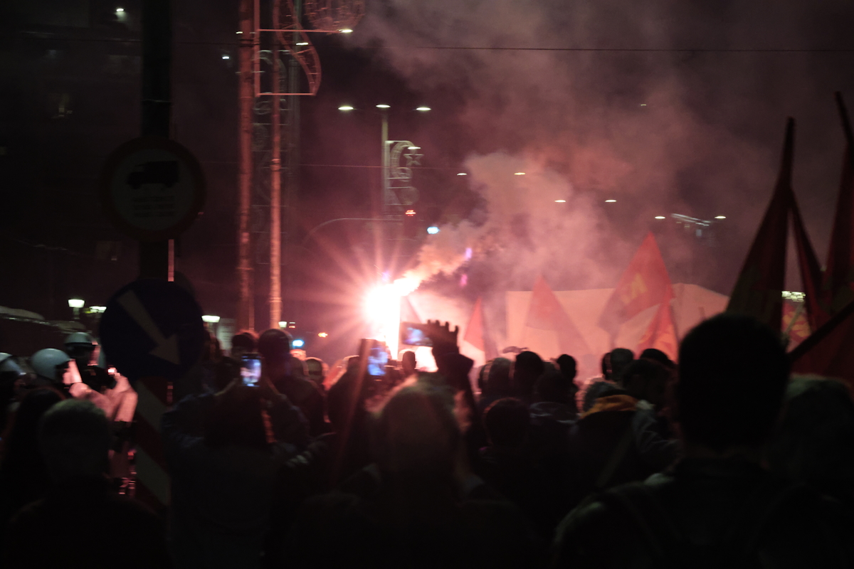 Πολιτικά κόμματα και πολιτικοί στην πορεία για την 52η επέτειο από την εξέγερση του Πολυτεχνείου, Δευτέρα 17 Νοεμβρίου 2025. (ΓΙΩΡΓΟΣ ΚΟΝΤΑΡΙΝΗΣ/EUROKINISSI)