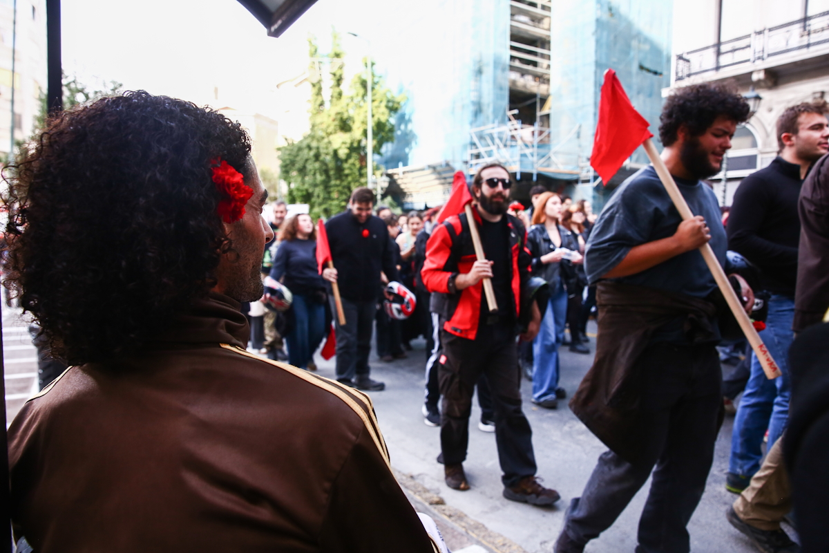 Πορεία για την 52η επέτειο από την εξέγερση του Πολυτεχνείου στην Αθήνα, Δευτέρα 17 Νοεμβρίου 2025.  (ΔΑΝΑΗ ΔΑΥΛΟΠΟΥΛΟΥ/EUROKINISSI)