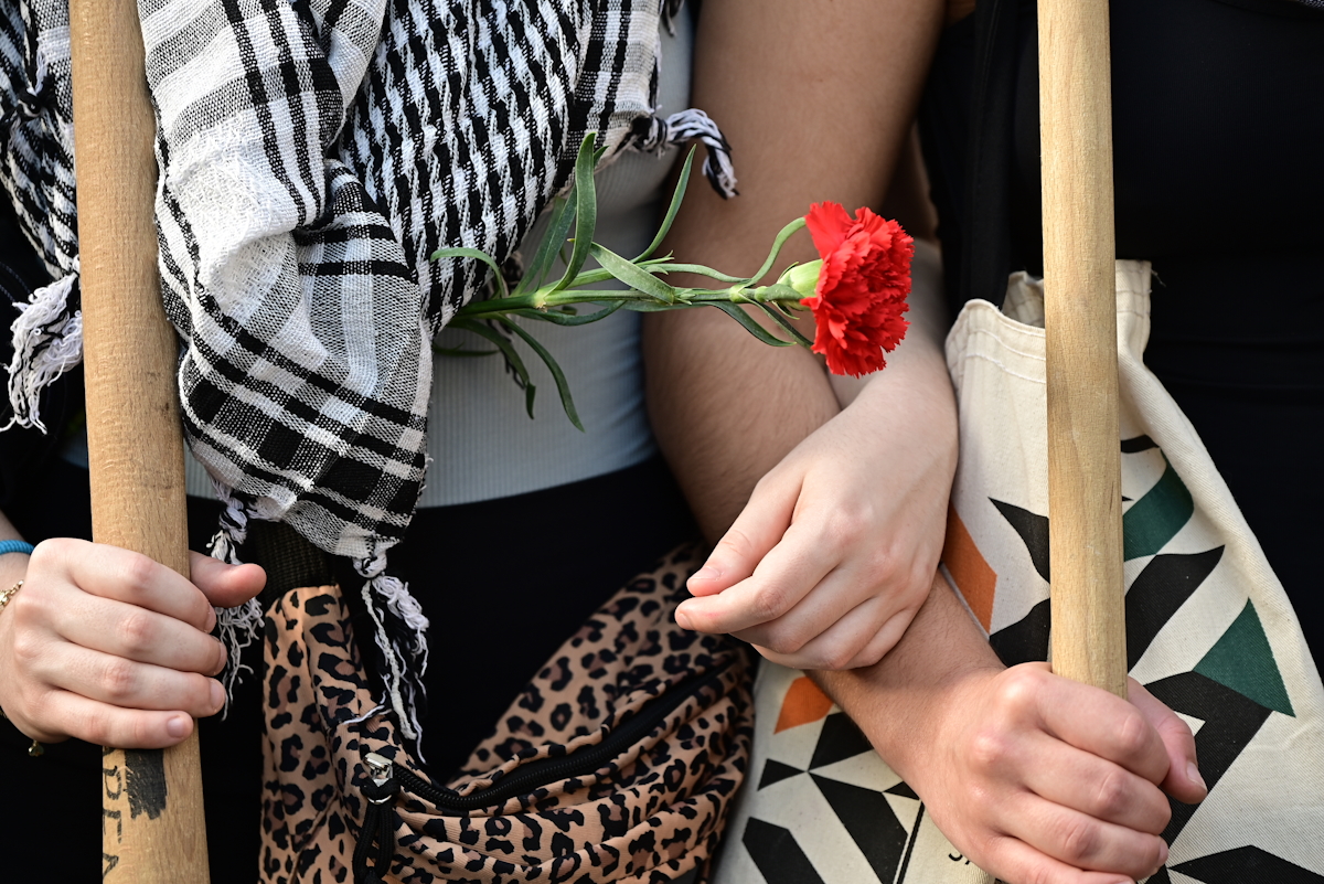 Πορεία για την 52η επέτειο από την εξέγερση του Πολυτεχνείου στην Αθήνα, Δευτέρα 17 Νοεμβρίου 2025.  (ΜΙΧΑΛΗΣ ΚΑΡΑΓΙΑΝΝΗΣ/EUROKINISSI)