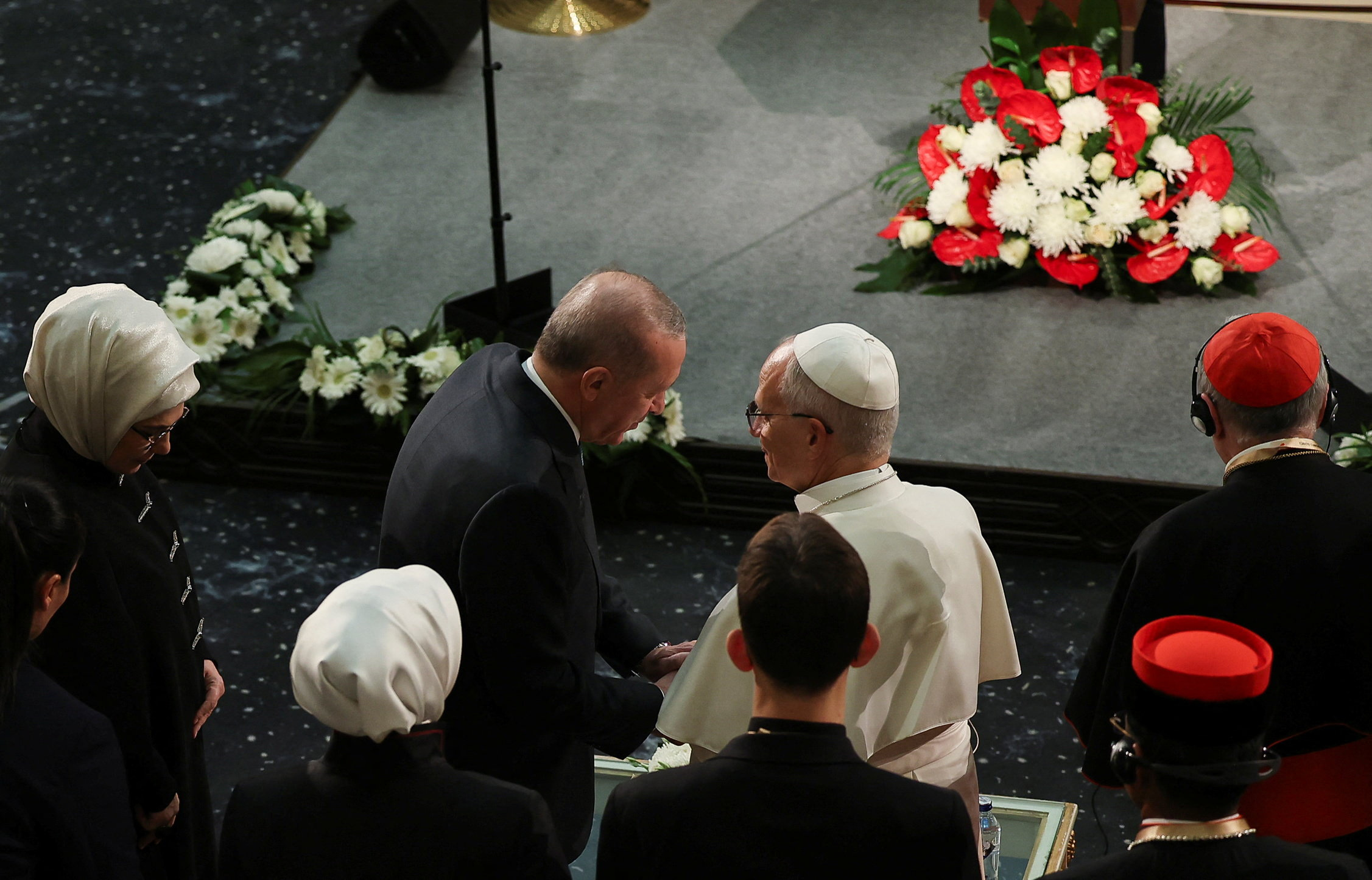 Ο Πάπας Λέων με τον Ερντογάν 