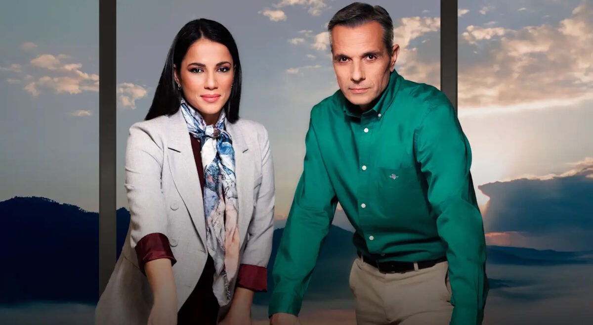 H Ευλαμπία Ρέβη και o Γιώργος Κουρδής