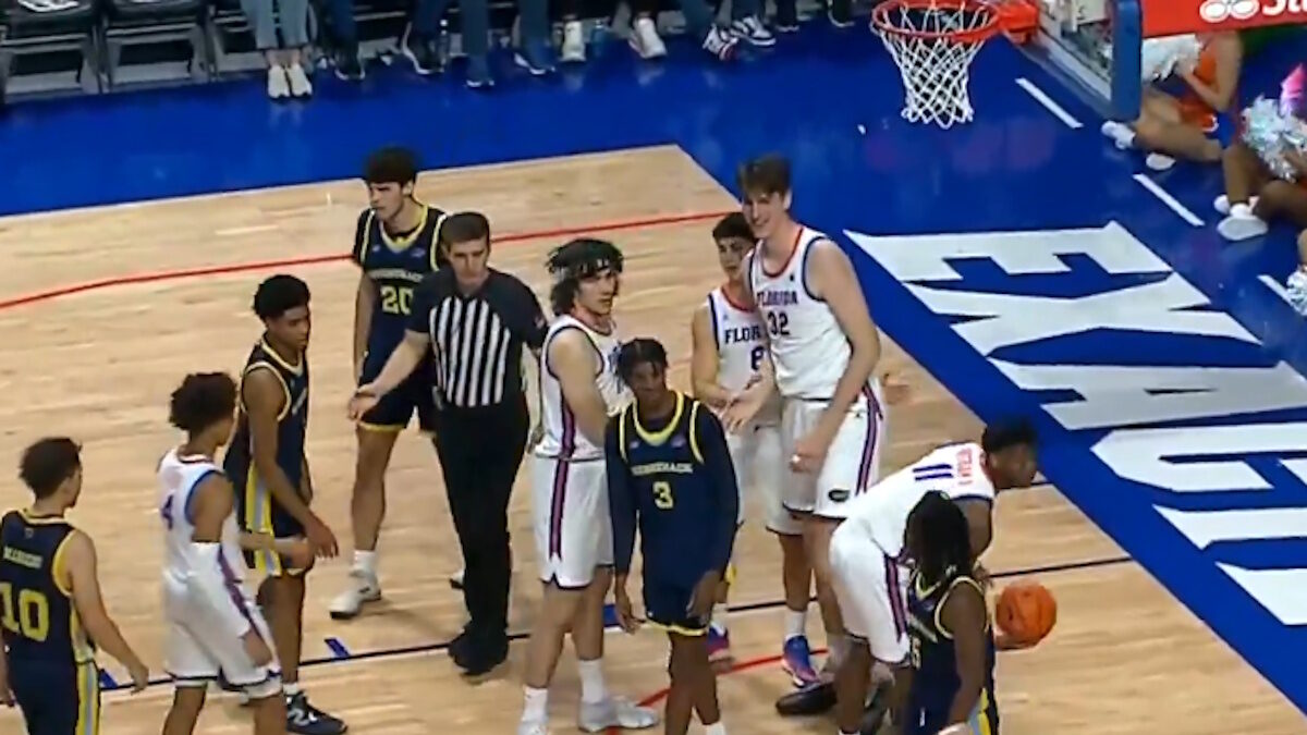 Ο Olivier Rioux έγινε ο πιο ψηλός παίκτης με χρόνο συμμετοχής σε ματς του NCAA