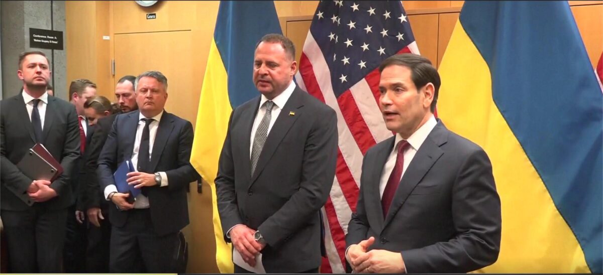 Ο Μάρκο Ρούμπιο και ο Αντρίι Γερμάκ